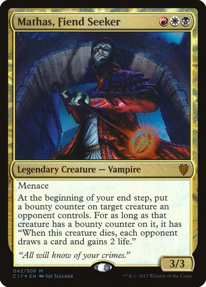 Image for Mathas, Fiend Seeker (Commander 2017) (42) - Magic: The Gathering