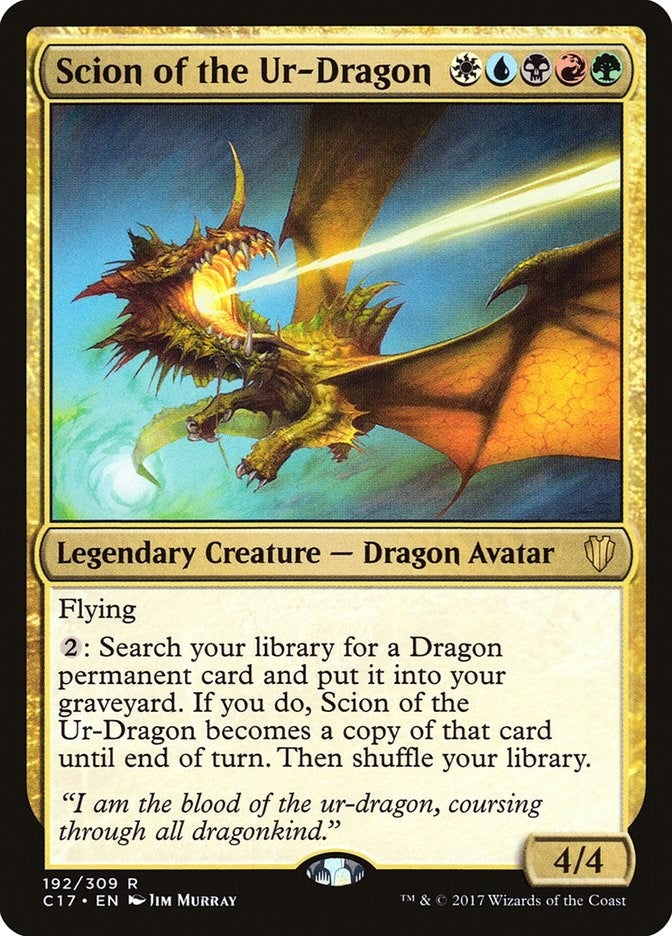 Image for Scion of the Ur-Dragon (Commander 2017) (192) - Magic: The Gathering