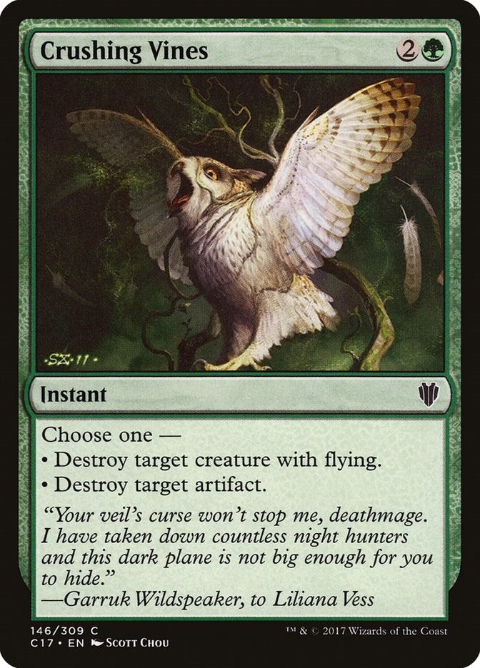 Image for Crushing Vines (Commander 2017) (146) - Magic: The Gathering