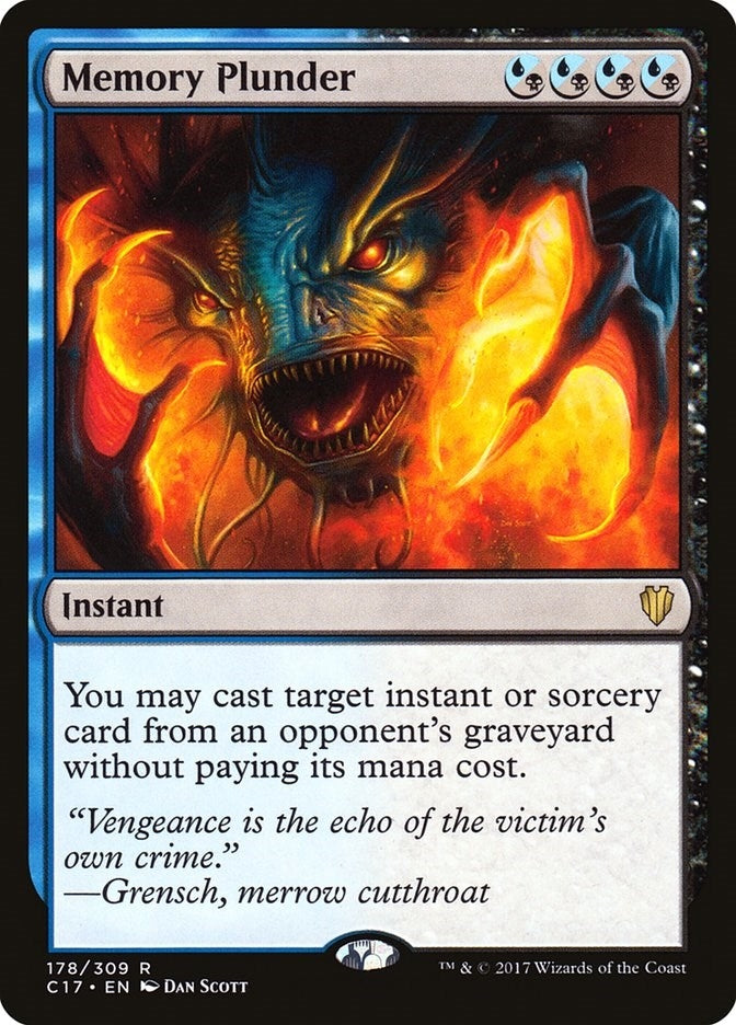 Image for Memory Plunder (Commander 2017) (178) - Magic: The Gathering