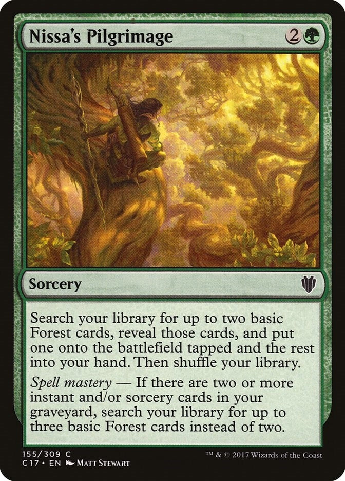 Image for Nissa's Pilgrimage (Commander 2017) (155) - Magic: The Gathering