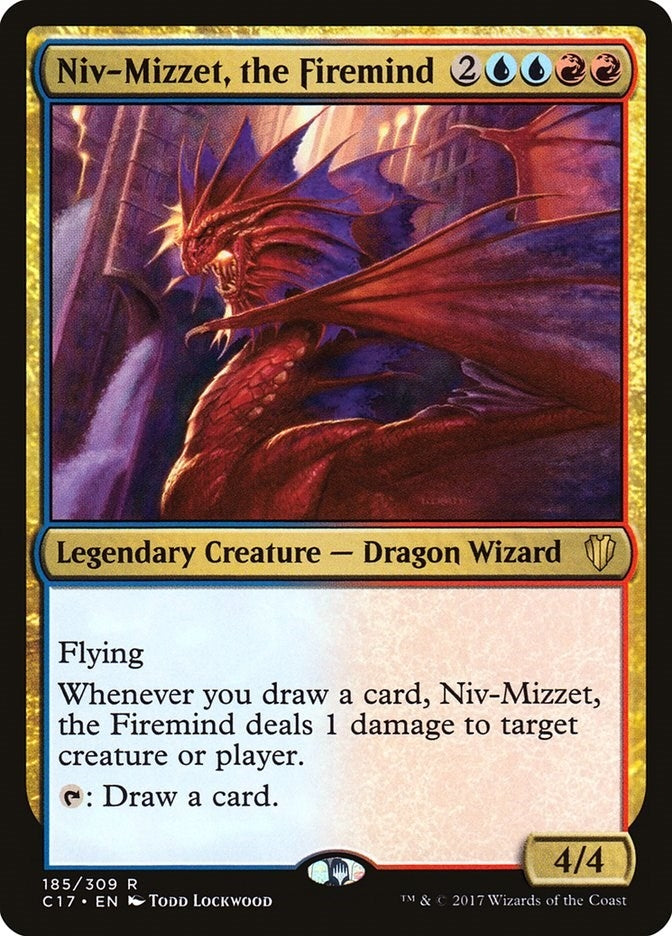 Image for Niv-Mizzet, the Firemind (Commander 2017) (185) - Magic: The Gathering