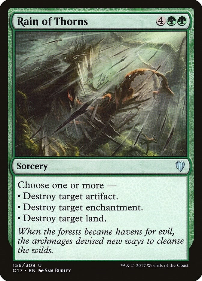 Image for Rain of Thorns (Commander 2017) (156) - Magic: The Gathering