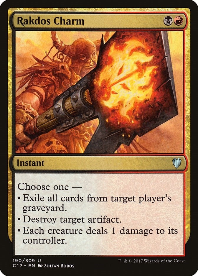 Image for Rakdos Charm (Commander 2017) (190) - Magic: The Gathering