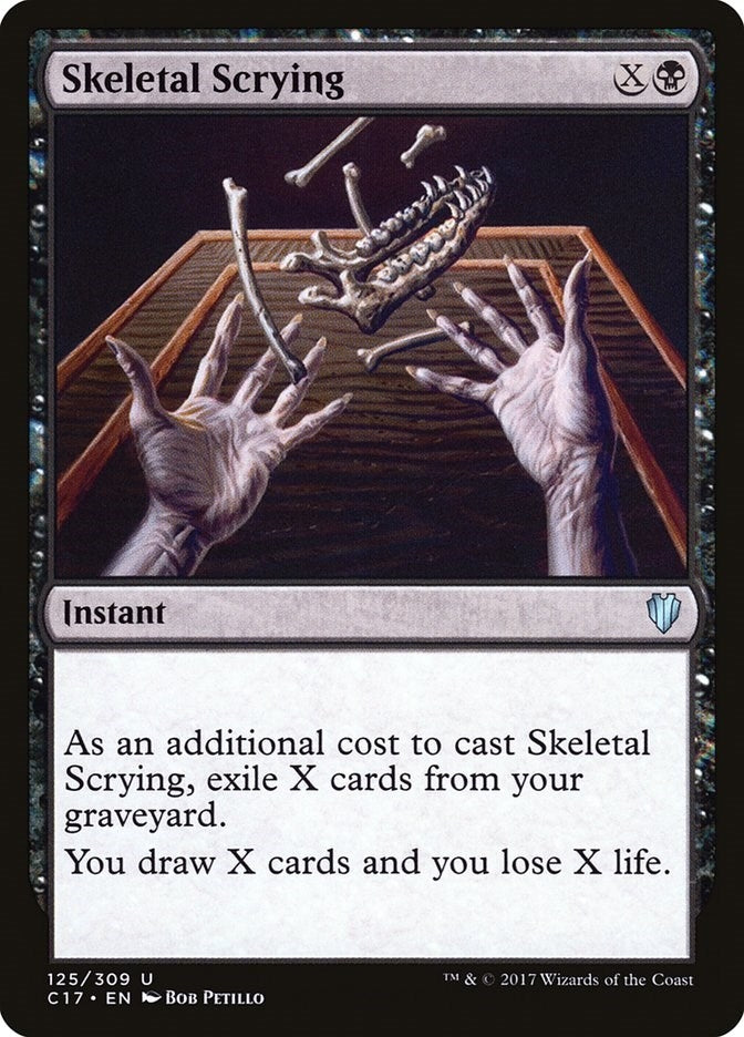 Image for Skeletal Scrying (Commander 2017) (125) - Magic: The Gathering