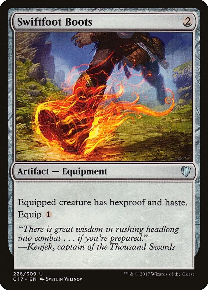 Image for Swiftfoot Boots (Commander 2017) (226) - Magic: The Gathering