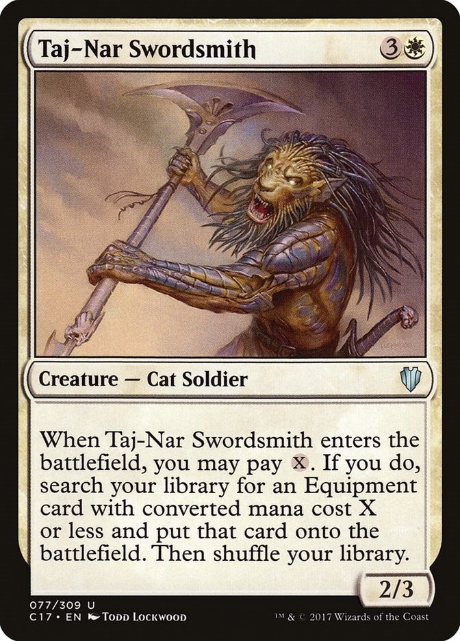 Image for Taj-Nar Swordsmith (Commander 2017) (77) - Magic: The Gathering