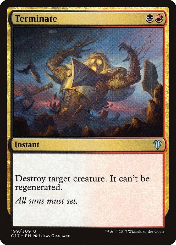 Image for Terminate (Commander 2017) (199) - Magic: The Gathering