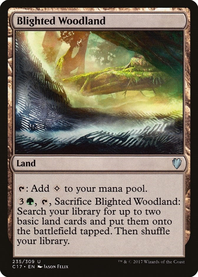 Image for Blighted Woodland (Commander 2017) (235) - Magic: The Gathering