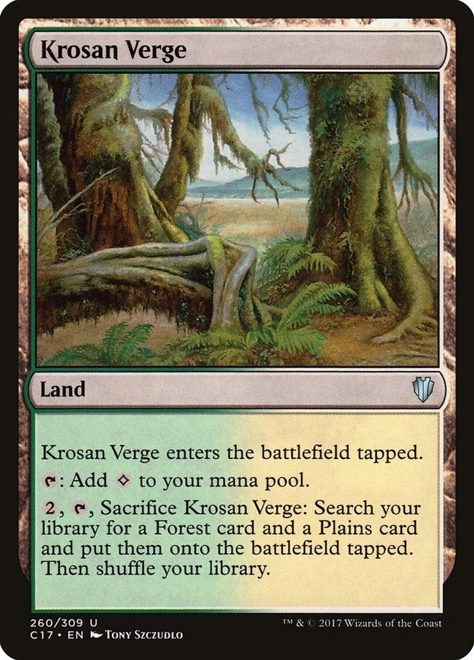 Image for Krosan Verge (Commander 2017) (260) - Magic: The Gathering