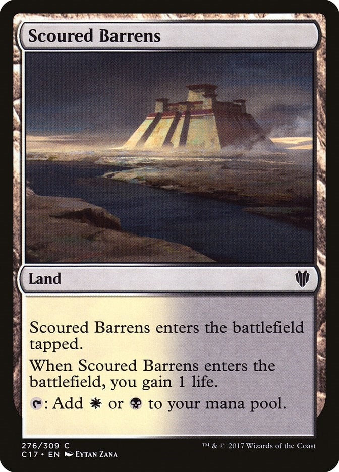 Image for Scoured Barrens (Commander 2017) (276) - Magic: The Gathering