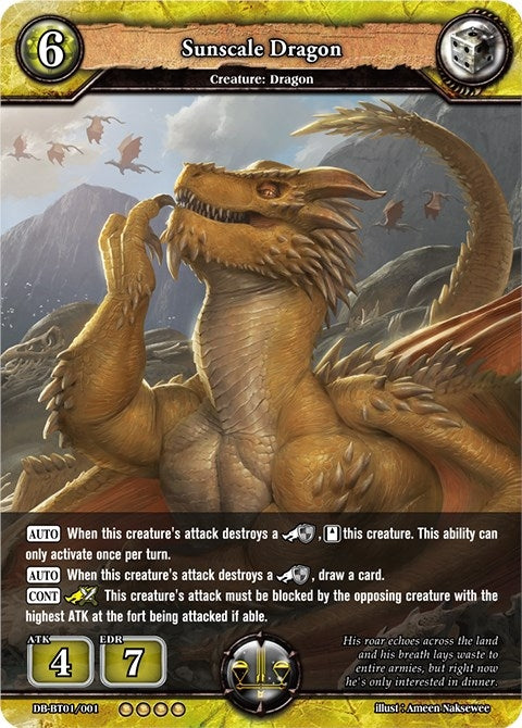 Image for Sunscale Dragon (Rally to War) (DB-BT01/001) - Dragoborne