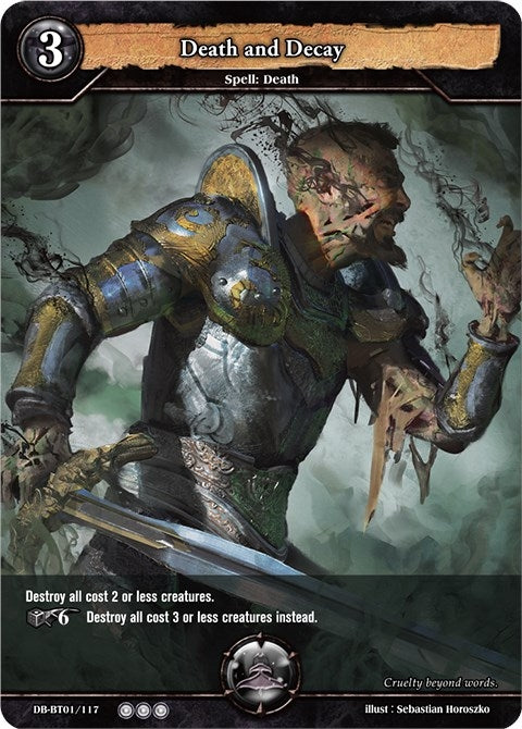 Image for Death and Decay (Rally to War) (DB-BT01/117) - Dragoborne
