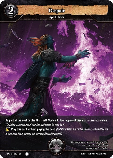 Image for Despair (Rally to War) (DB-BT01/120) - Dragoborne