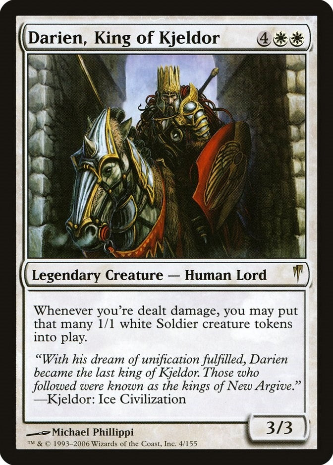 Image for Darien, King of Kjeldor (Coldsnap) (4) - Magic: The Gathering