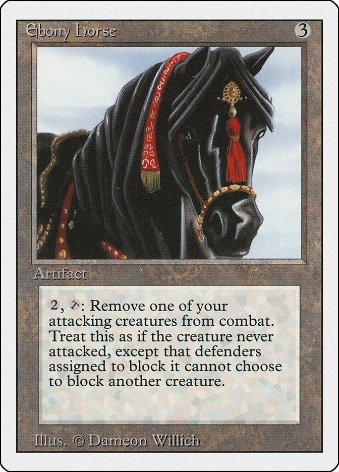 Image for Ebony Horse (Revised Edition) - Magic: The Gathering
