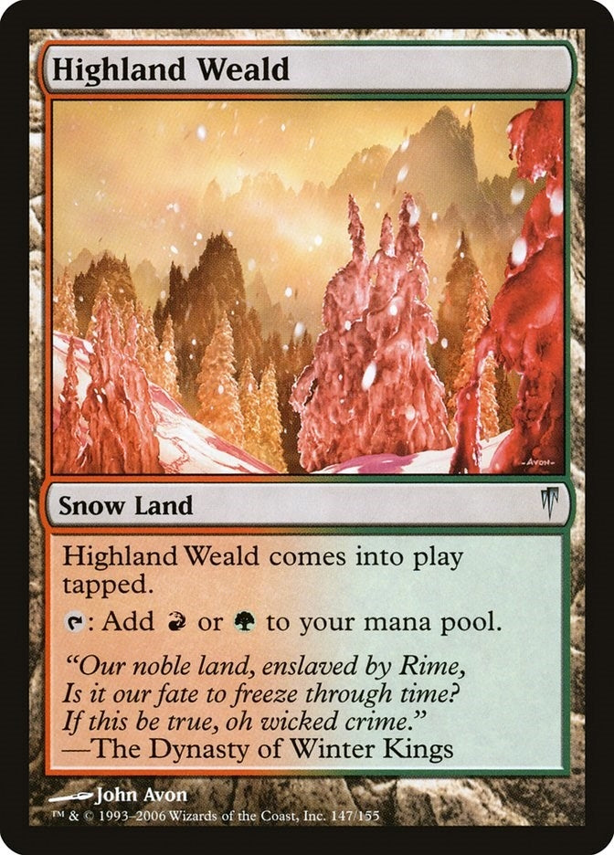 Image for Highland Weald (Coldsnap) (147) - Magic: The Gathering