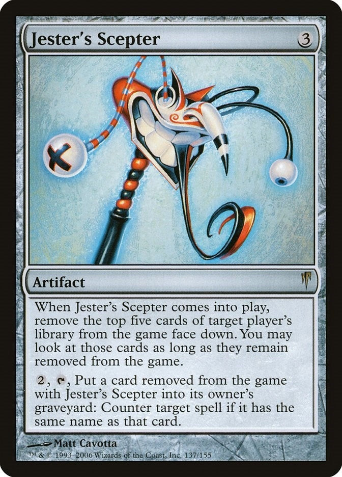 Image for Jester's Scepter (Coldsnap) (137) - Magic: The Gathering
