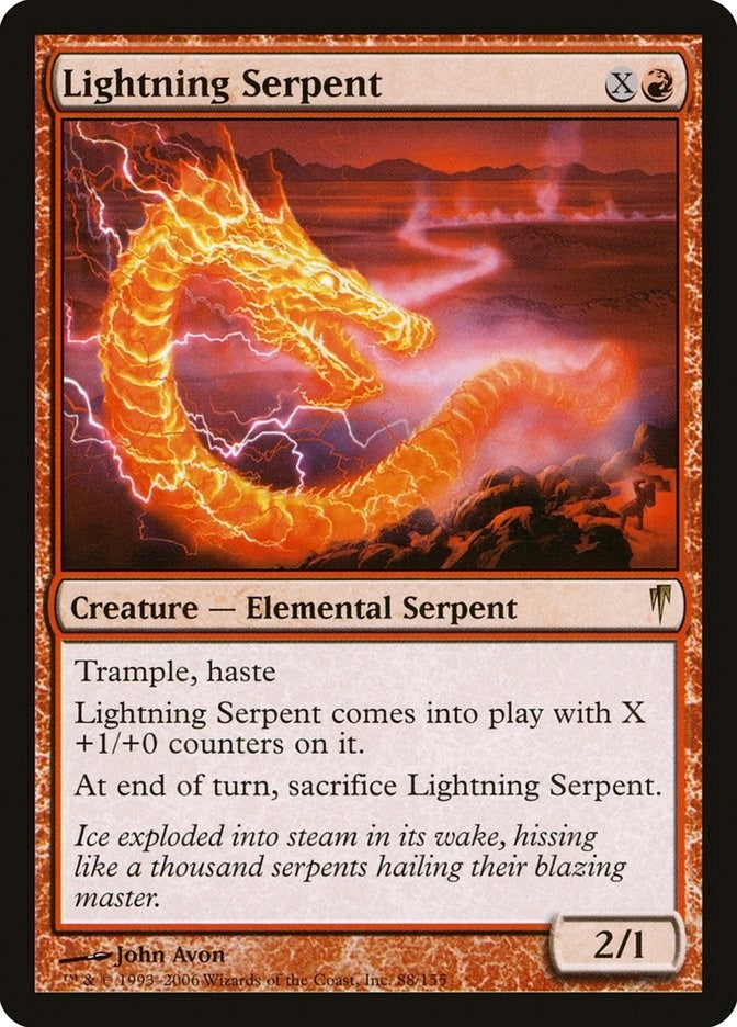Image for Lightning Serpent (Coldsnap) (88) - Magic: The Gathering