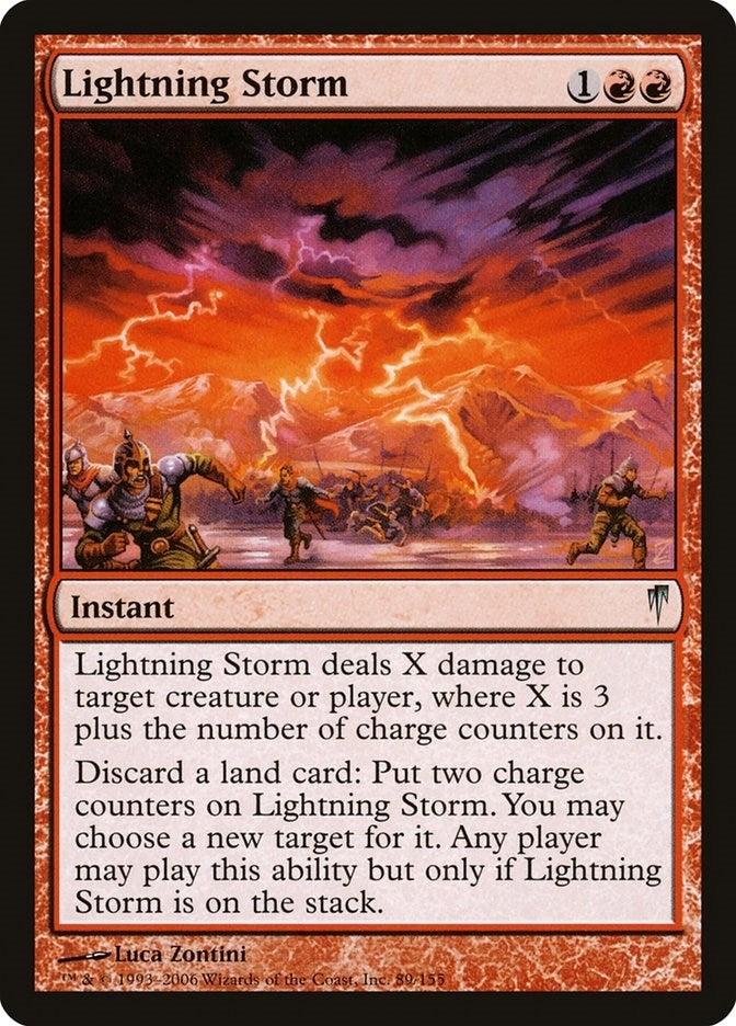 Image for Lightning Storm (Coldsnap) (89) - Magic: The Gathering
