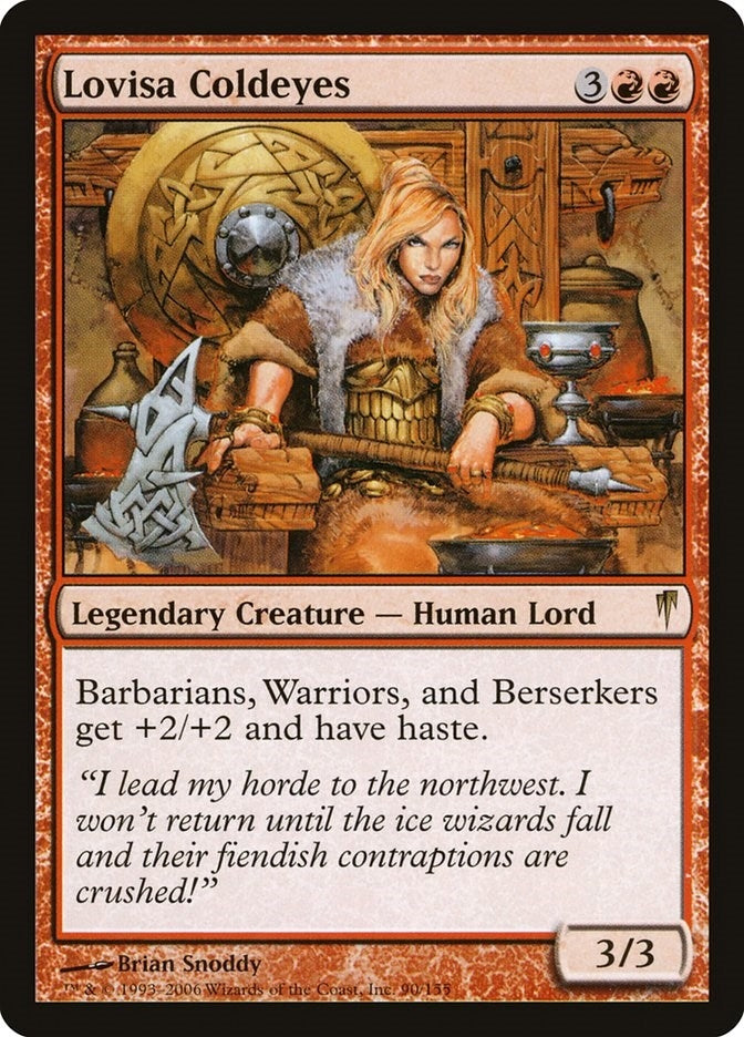 Image for Lovisa Coldeyes (Coldsnap) (90) - Magic: The Gathering