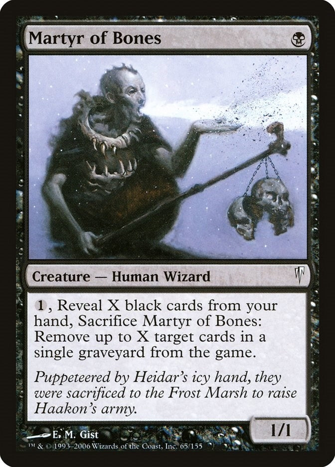 Image for Martyr of Bones (Coldsnap) (65) - Magic: The Gathering