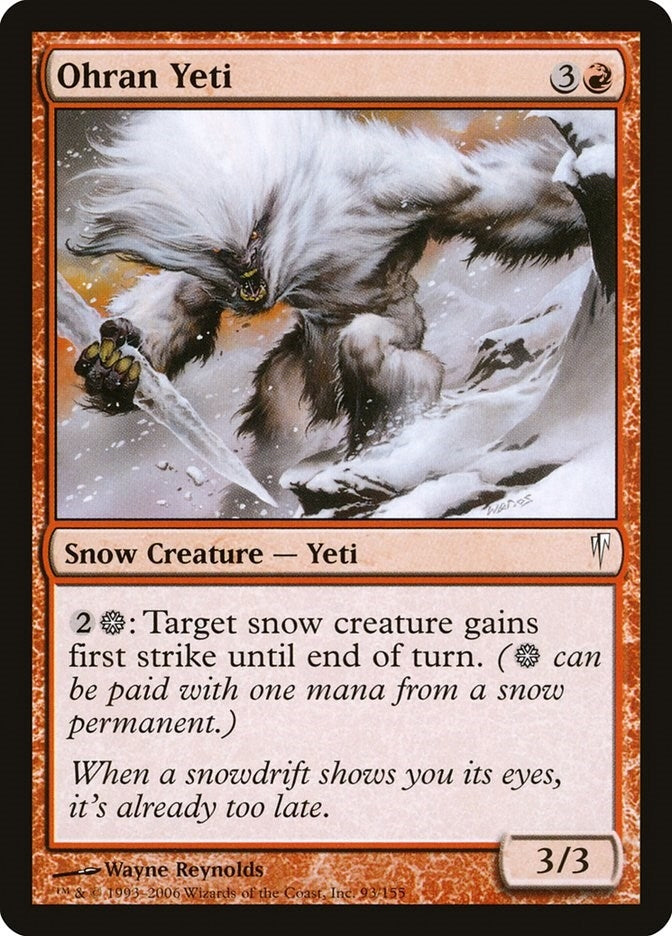 Image for Ohran Yeti (Coldsnap) (93) - Magic: The Gathering