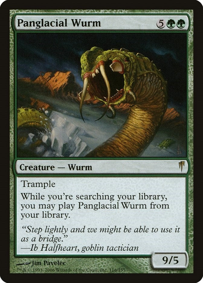 Image for Panglacial Wurm (Coldsnap) (116) - Magic: The Gathering