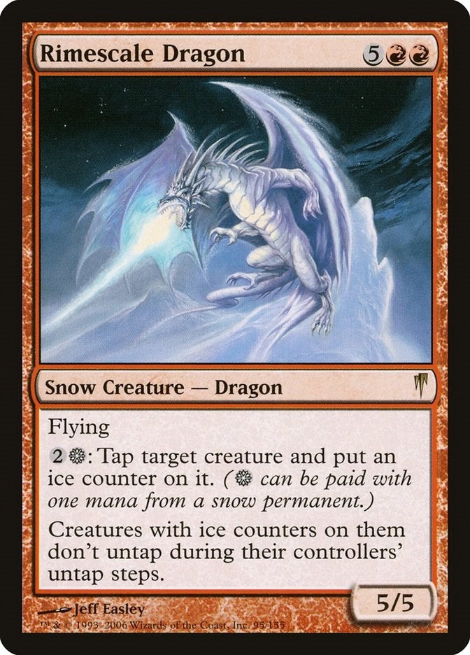 Image for Rimescale Dragon (Coldsnap) (95) - Magic: The Gathering