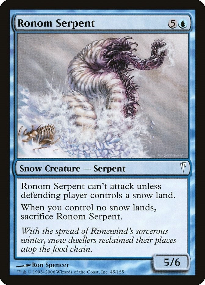 Image for Ronom Serpent (Coldsnap) (45) - Magic: The Gathering