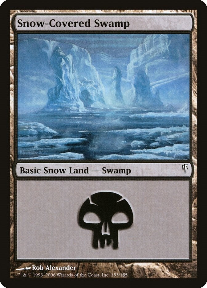 Image for Snow-Covered Swamp (Coldsnap) (153) - Magic: The Gathering