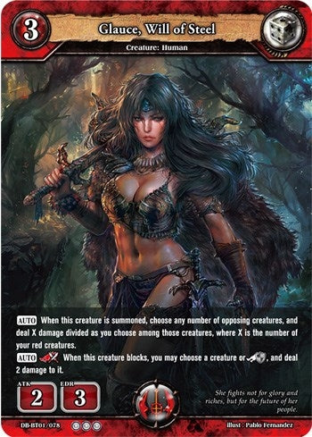 Image for Glauce, Will of Steel (Rally to War) (DB-BT01/078) - Dragoborne