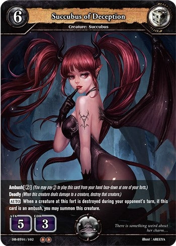 Image for Succubus of Deception (Rally to War) (DB-BT01/102) - Dragoborne