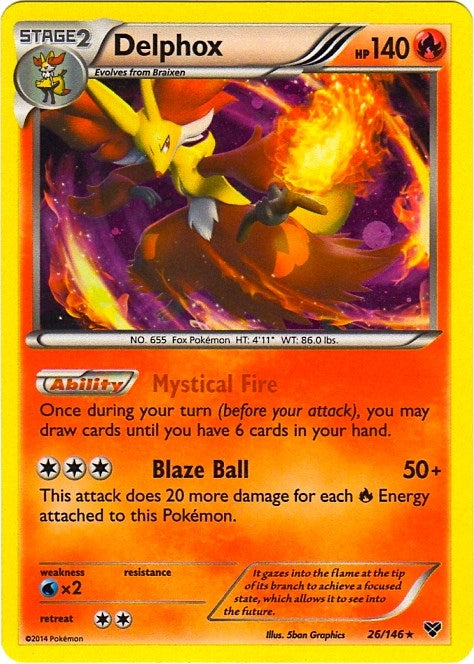 Image for Delphox - 26/146 (Cosmos Holo) (Blister Exclusives) (026/146) - Pokemon