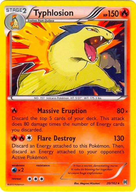 Image for Typhlosion - 20/162 (Cosmos Holo) (Blister Exclusives) (020/162) - Pokemon