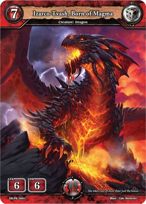 Image for Izarco-Tvash, Born of Magma (PR Cards) (DB-PR/0001) - Dragoborne