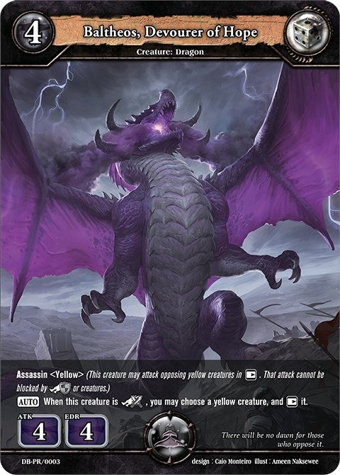 Image for Baltheos, Devourer of Hope (PR Cards) (DB-PR/0003) - Dragoborne