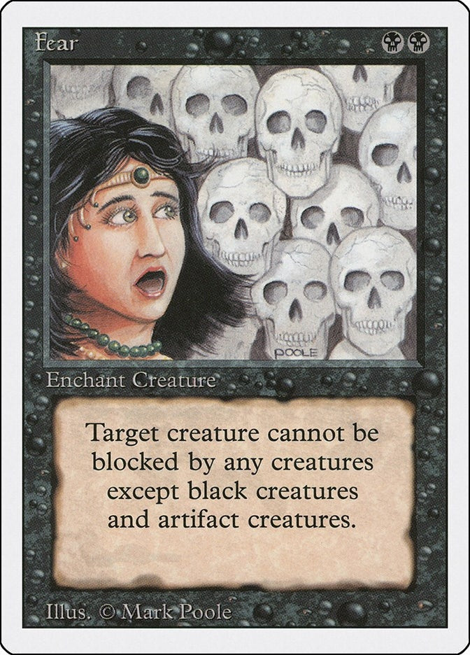 Image for Fear (Revised Edition) - Magic: The Gathering