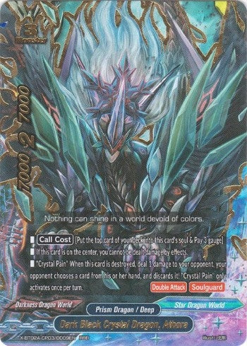 Image for Dark Black Crystal Dragon, Athora (Evolution & Mutation) (X-BT02A-CP03/0009EN) - Future Card BuddyFight