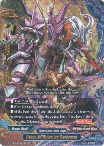 Image for Batzz Afflicted by Darkness (Evolution & Mutation) (X-BT02A-CP03/0010EN) - Future Card BuddyFight