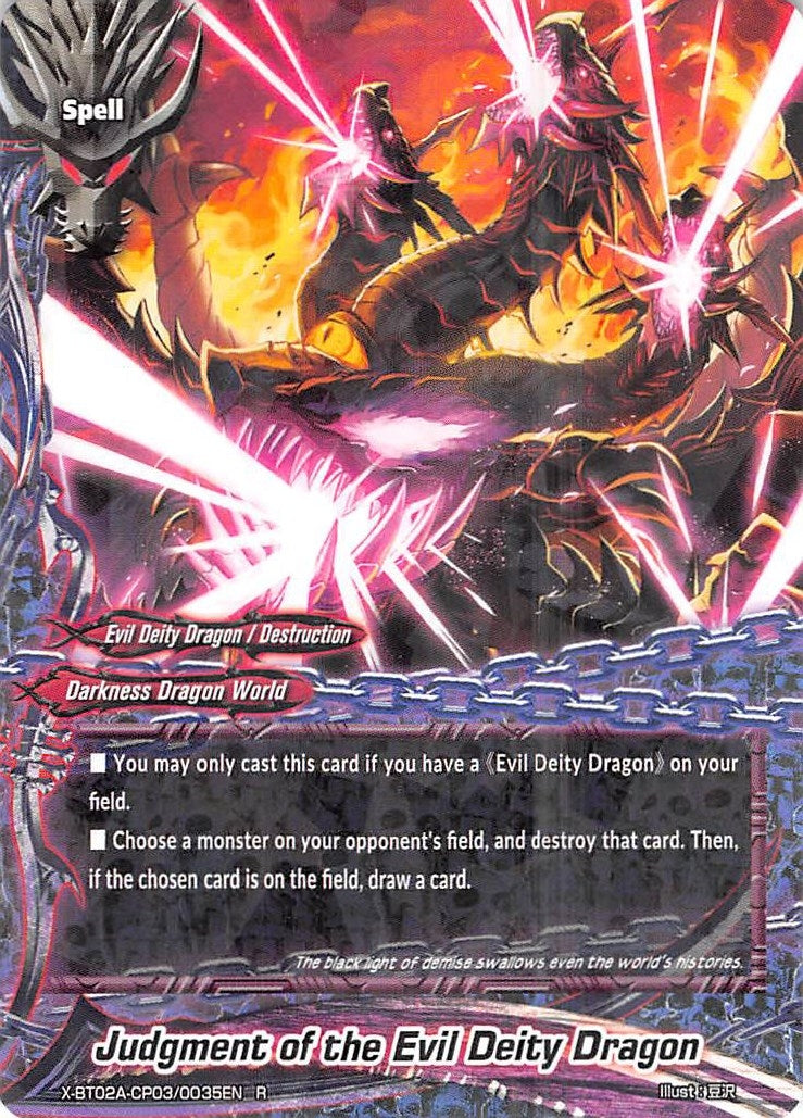 Image for Judgment of the Evil Deity Dragon (Evolution & Mutation) (X-BT02A-CP03/0035EN) - Future Card BuddyFight