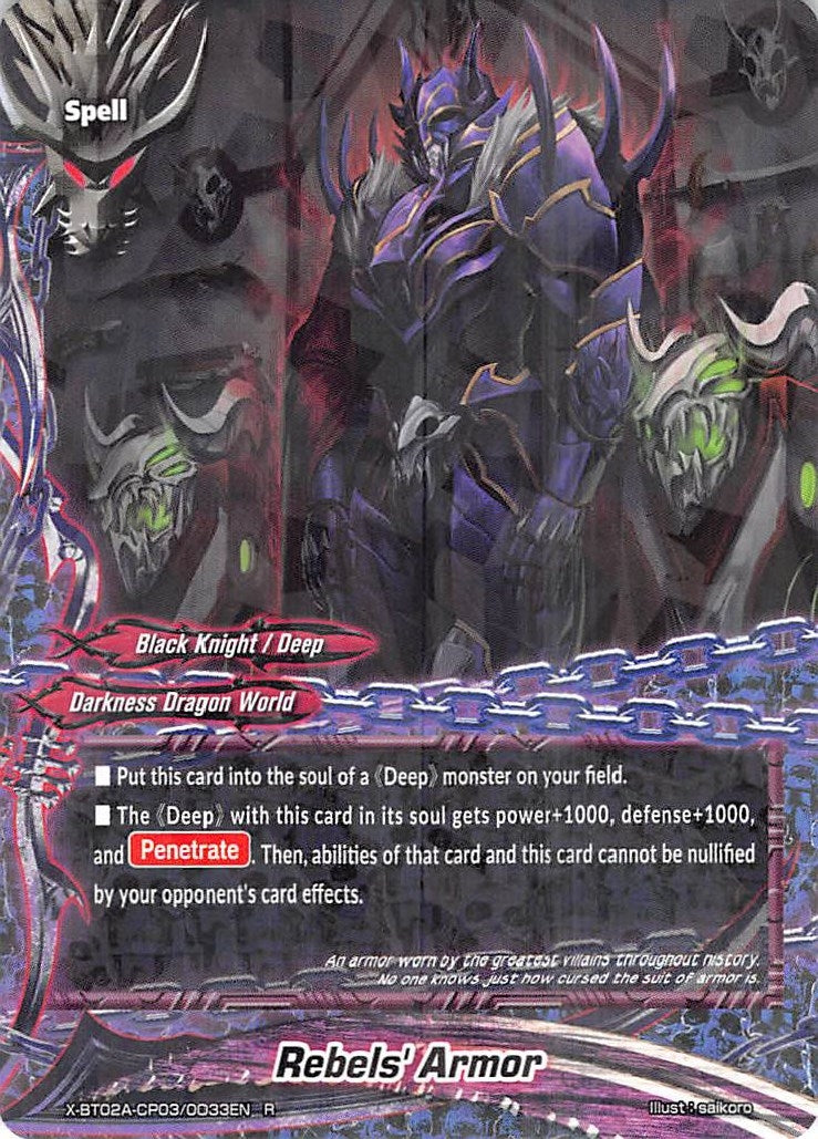 Image for Rebels' Armor (Evolution & Mutation) (X-BT02A-CP03/0033EN) - Future Card BuddyFight