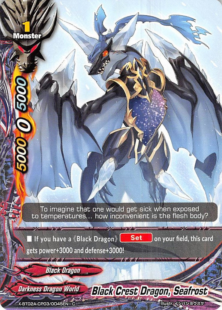 Image for Black Crest Dragon, Seafrost (Evolution & Mutation) (X-BT02A-CP03/0045EN) - Future Card BuddyFight