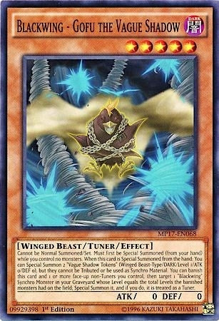 Image for Blackwing - Gofu the Vague Shadow (2017 Mega-Tins Mega Pack) (MP17-EN068) - YuGiOh