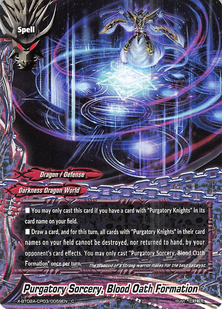 Image for Purgatory Sorcery, Blood Oath Formation (Evolution & Mutation) (X-BT02A-CP03/0059EN) - Future Card BuddyFight