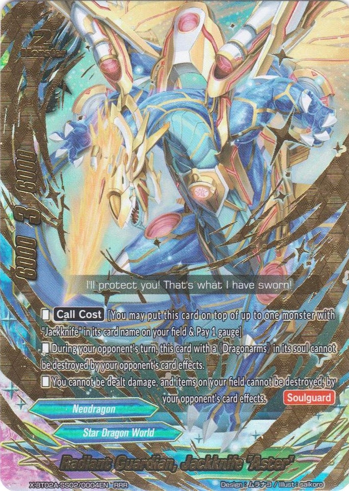 Image for Radiant Guardian, Jackknife "Aster" (Evolution & Mutation) (X-BT02A-SS02/0004EN) - Future Card BuddyFight