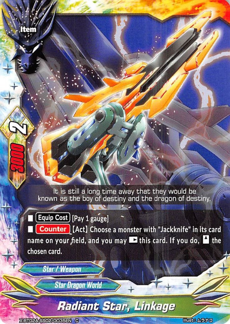 Image for Radiant Star, Linkage (Evolution & Mutation) (X-BT02A-SS02/0035EN) - Future Card BuddyFight