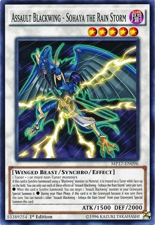 Image for Assault Blackwing - Sohaya the Rain Storm (2017 Mega-Tins Mega Pack) (MP17-EN096) - YuGiOh