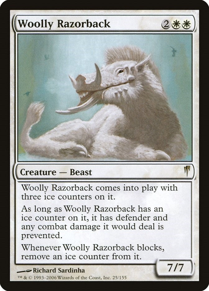 Image for Woolly Razorback (Coldsnap) (25) - Magic: The Gathering