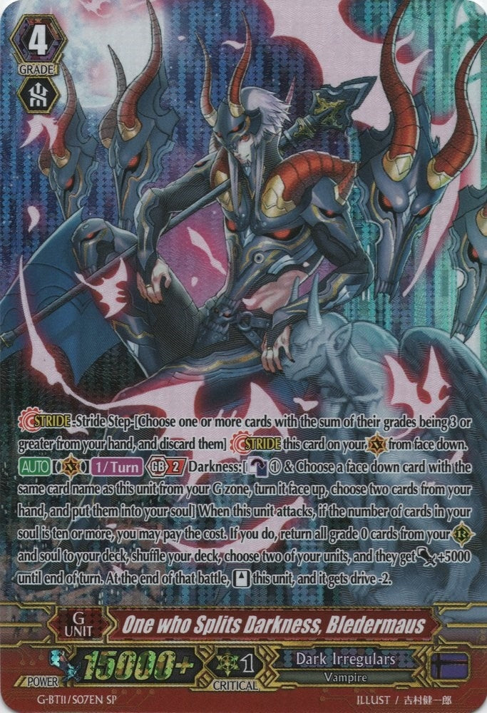 Image for One who Splits Darkness, Bledermaus (SP) (G-BT11: Demonic Advent) (G-BT11/S07EN) - Cardfight Vanguard